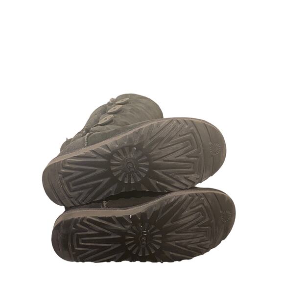 Ugg Bailey Triplet Button Black Sherpa Boots 8 - Picture 5 of 8